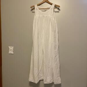 St Topez White Cottage Core Night Gown Large